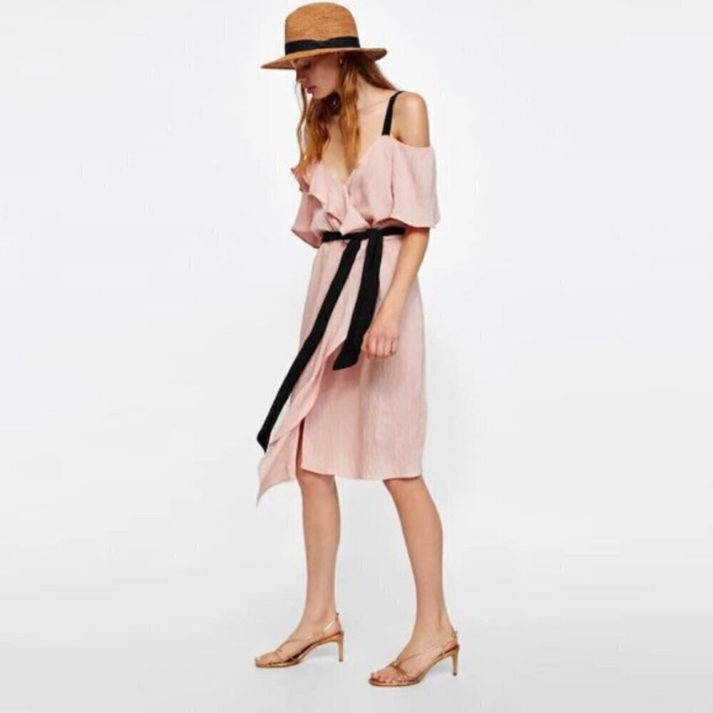 Zara Off The Shoulder Midi Dress - Picture 7 of 12